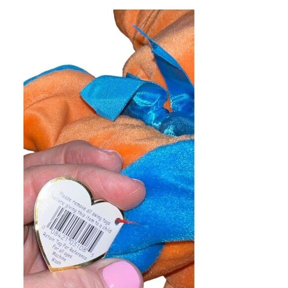 1998 Vtg Ty Beanie Baby Pillow Pal Kolala Koala Plush Orange 12" Original tags - Picture 6 of 9